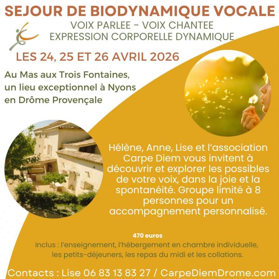 voix parlée voix chantée expression corporelle dynamique